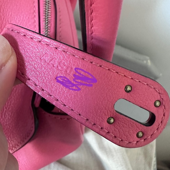 Hermes Lindy 26cm in rose azalee color, evercolor leather w. palladium (silver) - Picture 10 of 10